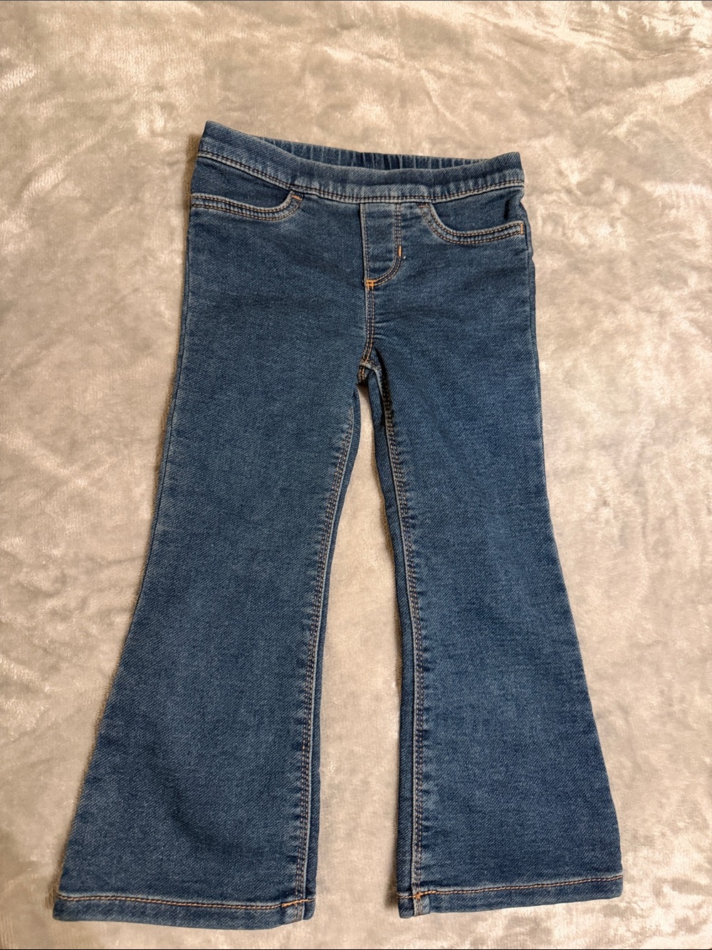 Kids Blue Flare Jeans - Stretch Denim